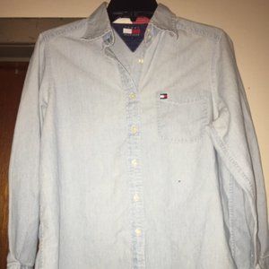 Tommy Hilfiger Long Sleeve Denim Shirt Size 6